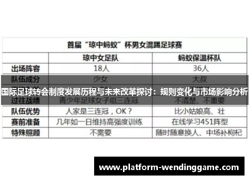 国际足球转会制度发展历程与未来改革探讨：规则变化与市场影响分析