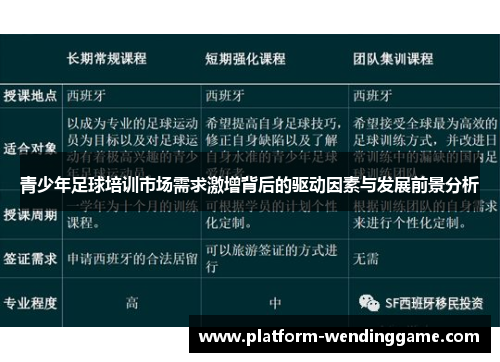 青少年足球培训市场需求激增背后的驱动因素与发展前景分析