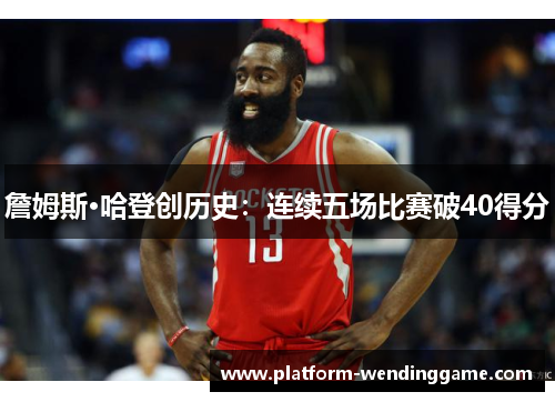 詹姆斯·哈登创历史：连续五场比赛破40得分