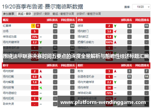 围绕法甲联赛决赛时间五要点的深度全景解析与前瞻性综述标题汇编 围绕法甲联赛决赛时间五要点的深度全景解析与前瞻性综述标题汇编